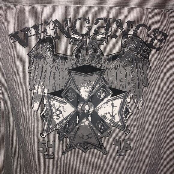 Decoded 100% Cotton XL Long Sleeve Button Front Flip Cuff Striped Shirt - Picture 5 of 9